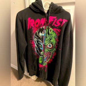 Iron fist retro hoodie